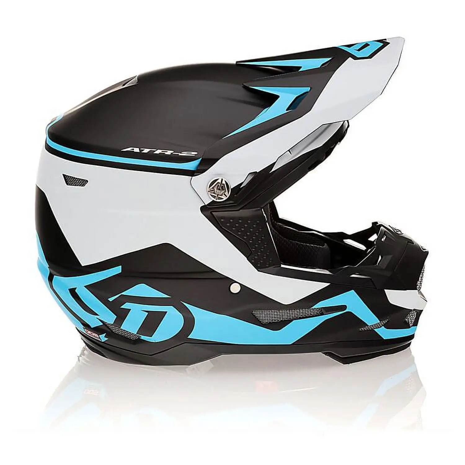 6D ATR-2 Driven Youth MX Offroad Helmet Cyan SM - MGW-10823 Youth