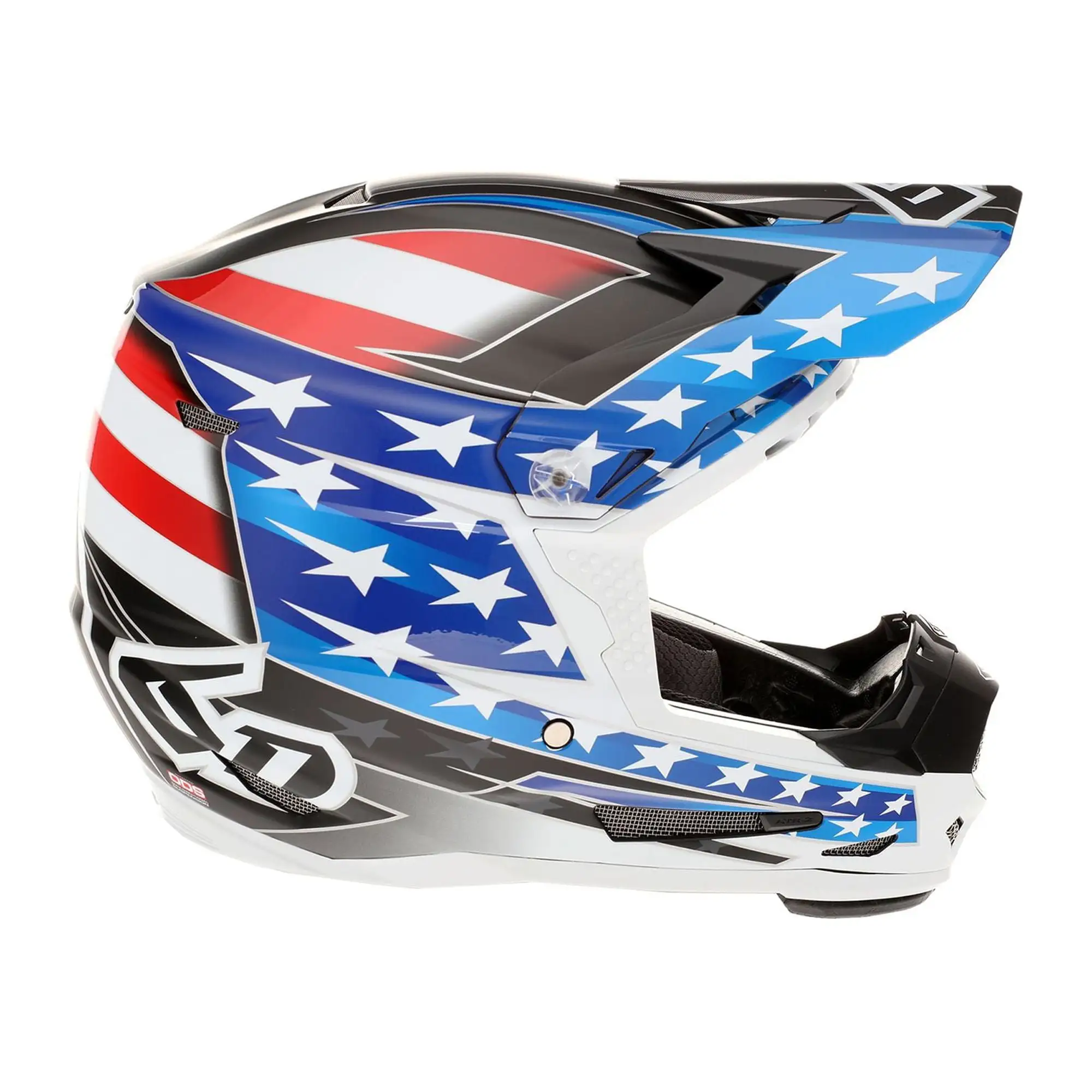 6D ATR-2Y Youth Super Patriot Helmet - Red/White/Blue - YSM Ylg