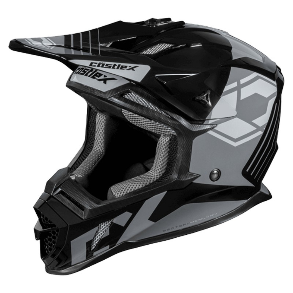 Castle Mode Sector Youth MX Offroad Helmet Black SM - MGW-22438 L