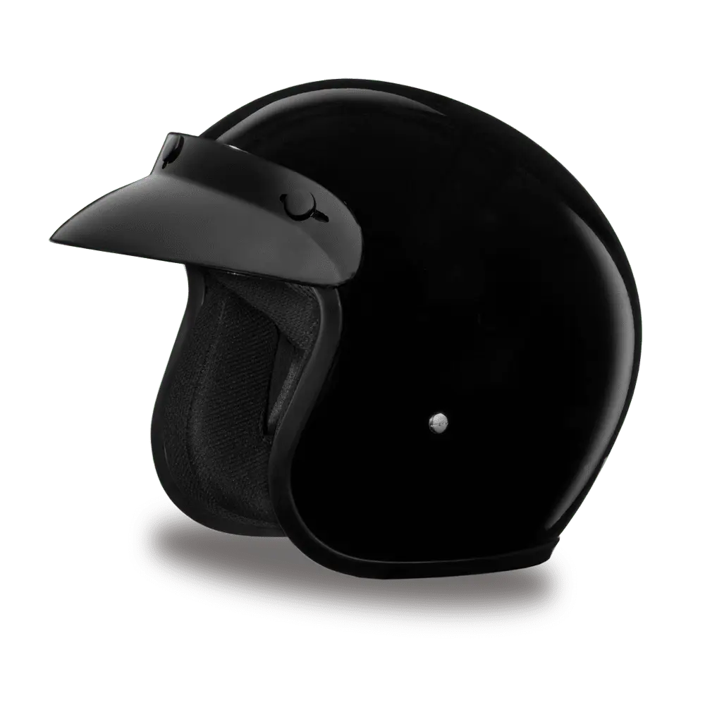 D.O.T. DAYTONA CRUISER JR.- HI-GLOSS BLACK - MGW-31806 S Daytona Helmets