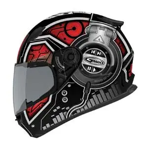 GMAX GM-49Y DJ Youth Street Helmet DJ-Red LG Youth - MGW-27918 L
