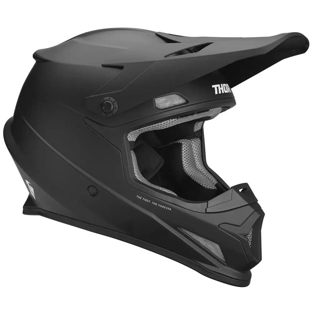 Thor 2021 Youth Sector Offroad Helmet - Black - MGW-28011 Youth