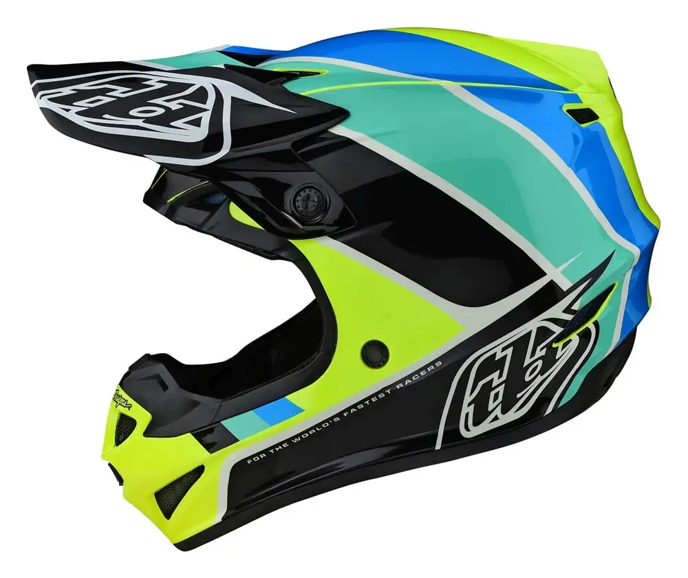 Troy Lee Designs SE4 Polyacrylite Youth Helmet Mips (Medium. Yellow/Black) Youth
