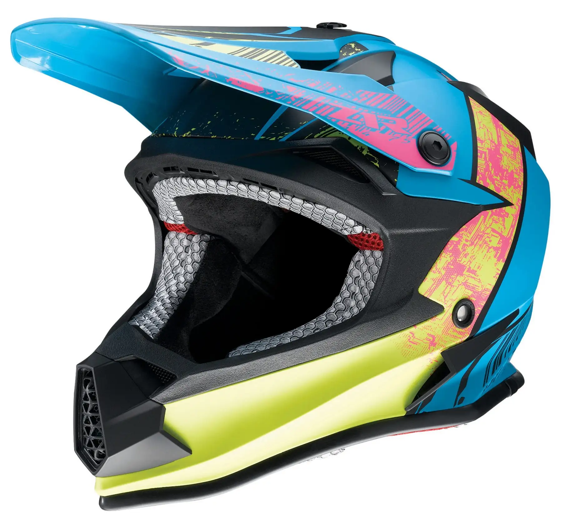 Z1R F.I Fractal MIPS Youth MX Offroad Helmet Black/Hi-Vis SM L