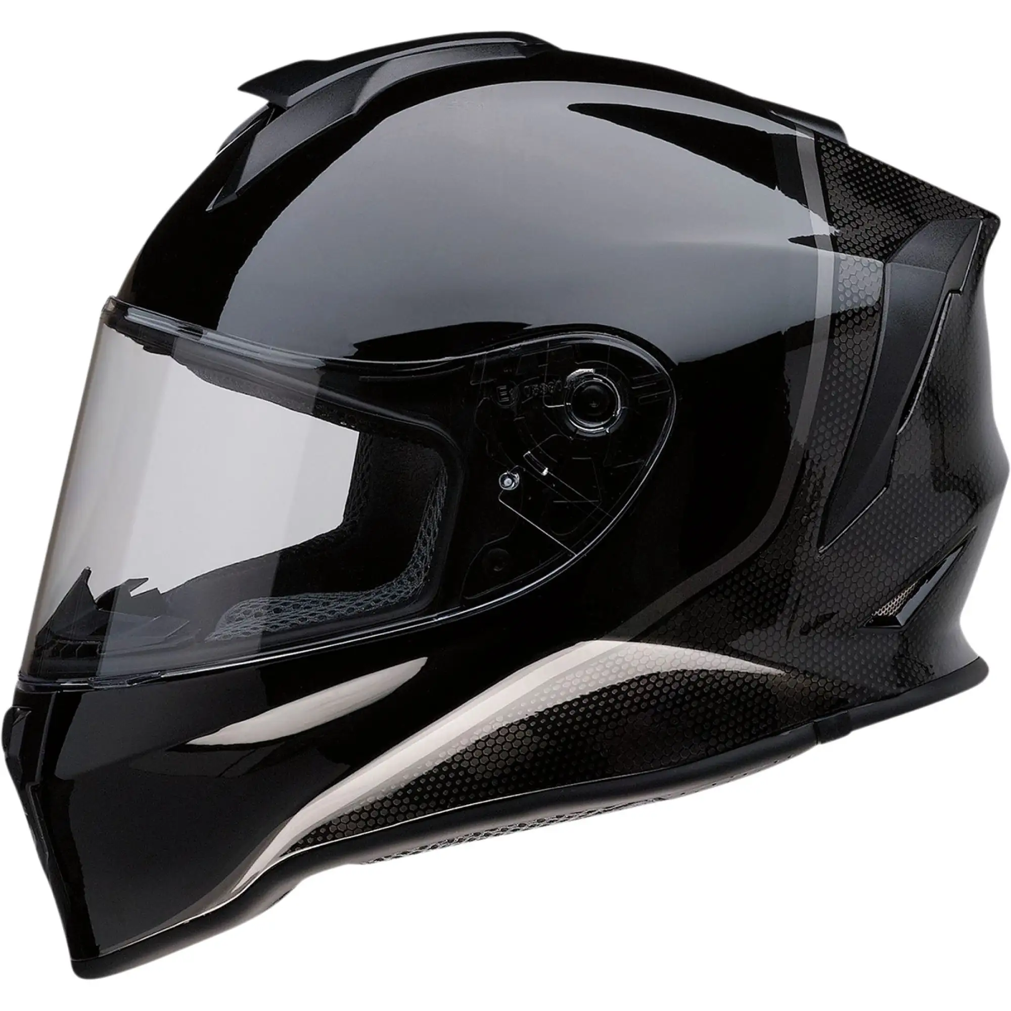 Z1R Warrant Kuda Youth Motorcycle Helmet Black MD - MGW-28156 L