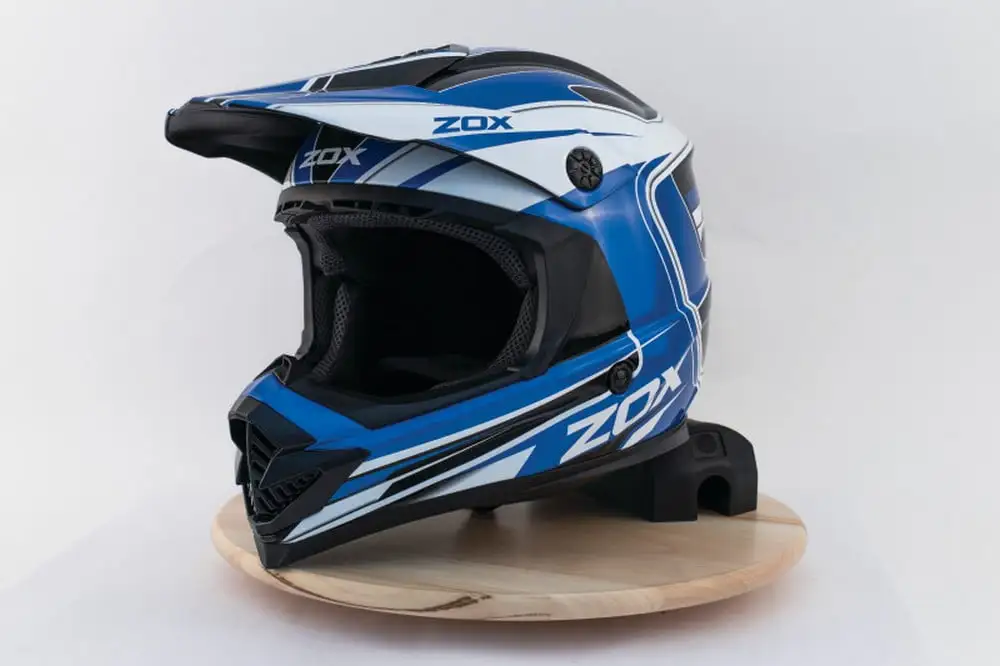 ZOX ST-1561C 'Rush Jr' Lucid Blue Youth Motocross Helmet Youth Large L