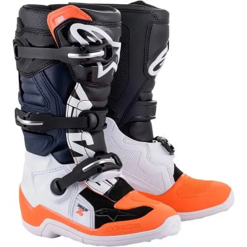 Alpinestars Tech 7S Youth Boots - Black/Orange - US 8 - MGW-27007 8