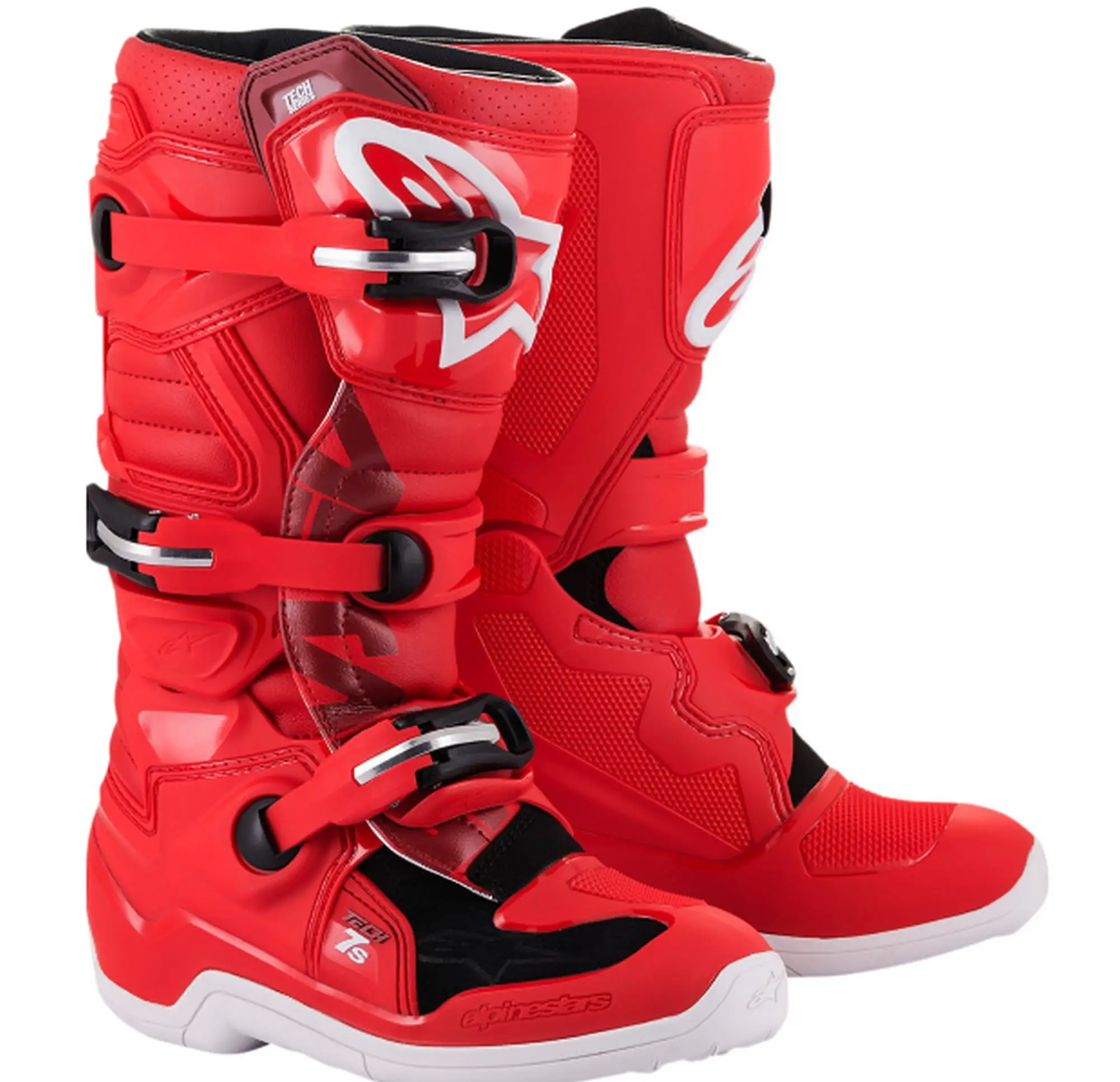 Alpinestars Tech 7S Youth MX Offroad Boots Red 8 USA - MGW-10488 2