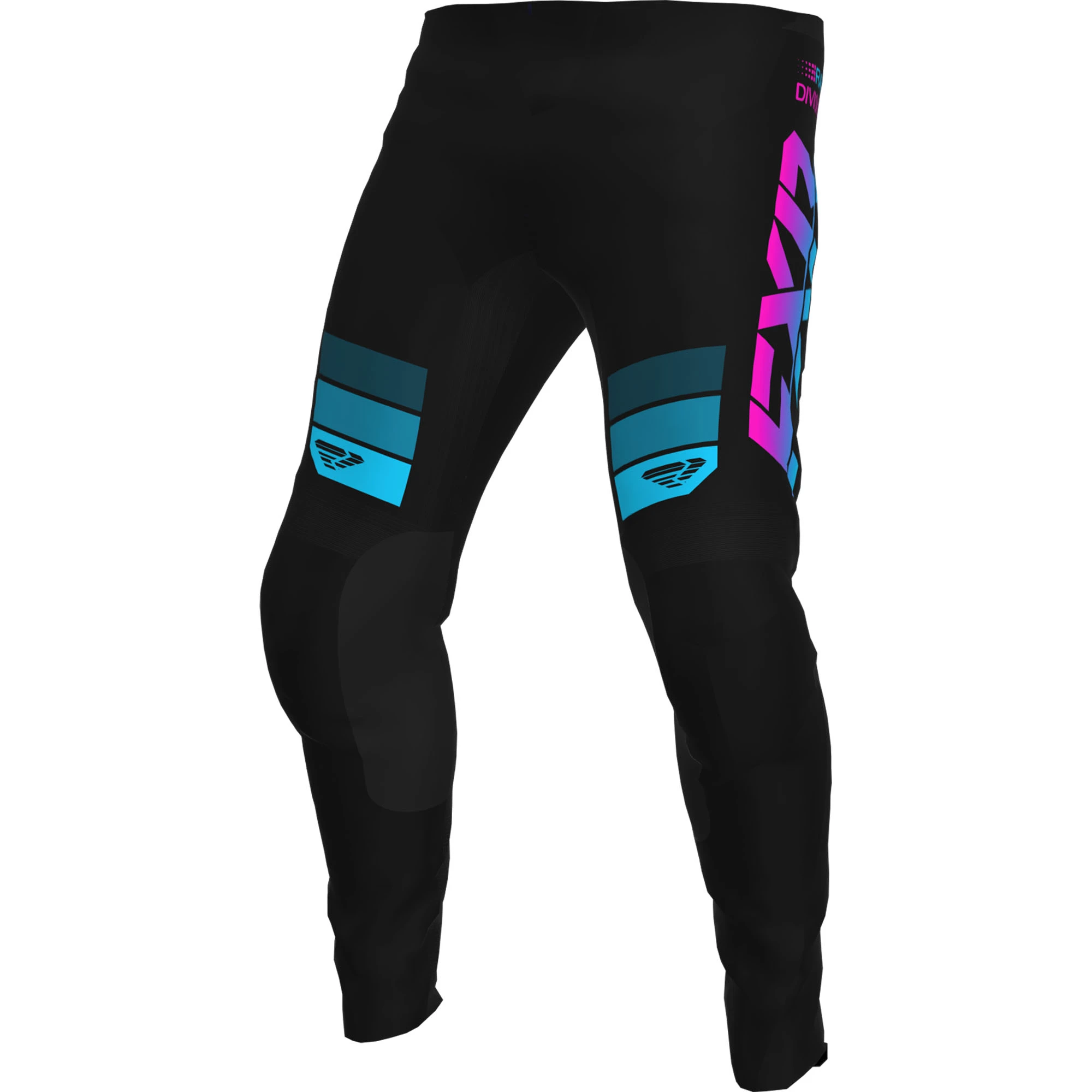 FXR Black Sky Pink Youth Clutch Pro MX Pants Stretch Adjustable Waist Comfort - 26 233355-1053-26