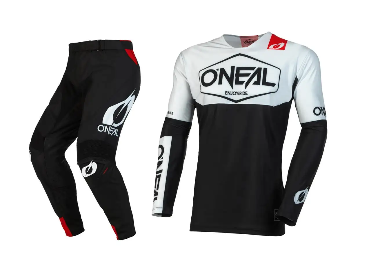 Oneal 2023 Youth MAYHEM Hexx Offroad Jersey Pant Combo Black/White (Youth Large / 26) Youth O'neal
