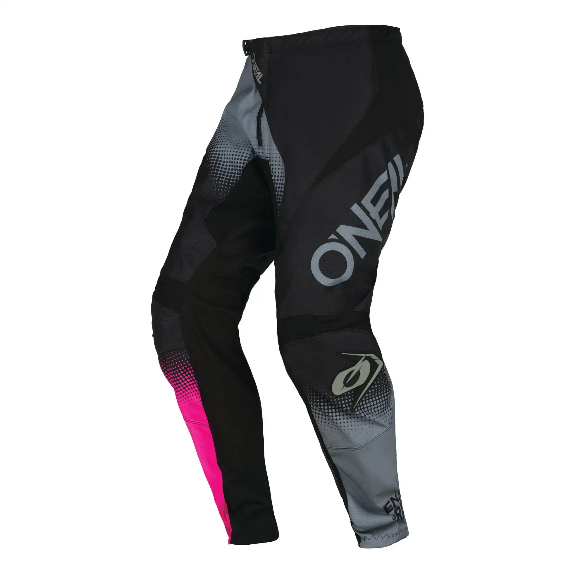 O'Neal Element Squadron Girls MX Offroad Pants Black/Gray/Pink 24 USA 22